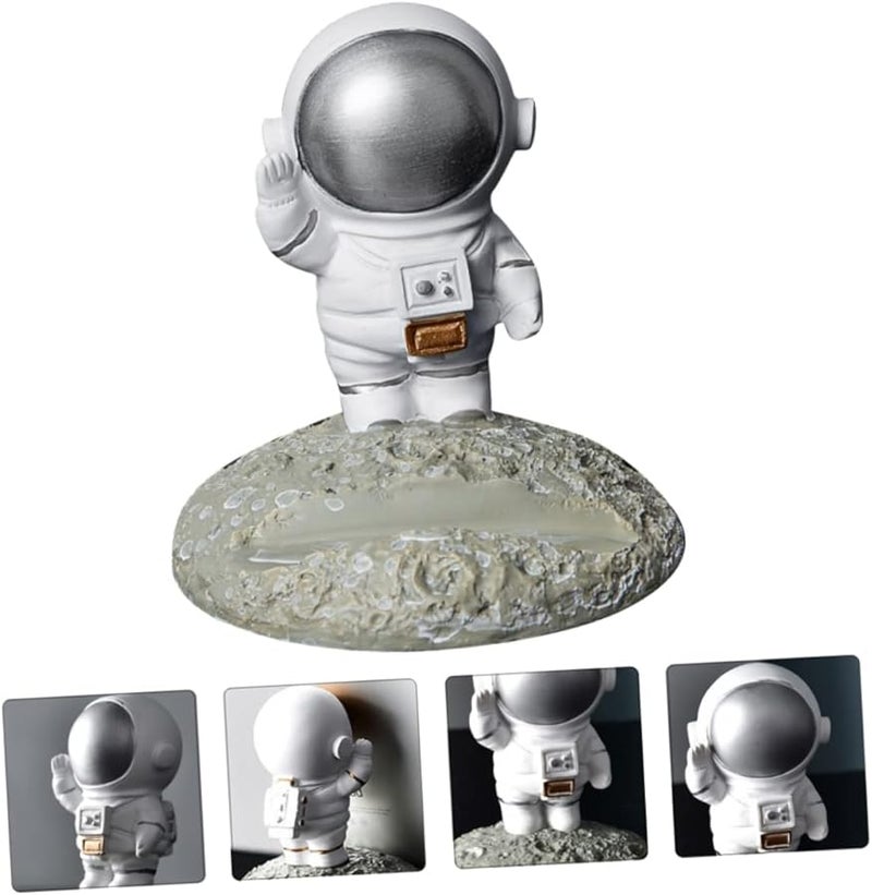 Creative Astronaut Resin Phone Holder Stand For Smartphones Tablets Home Office Desk Decor - Image 3